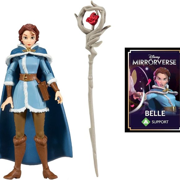 McFarlane Toys Disney Mirrorverse, 5” Belle Support. Wave 1 New On Card - Picture 6 of 8